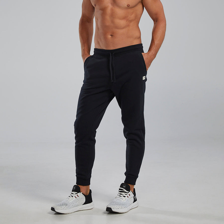 TYR Black UltraSoft Heavyweight Terry Jogger