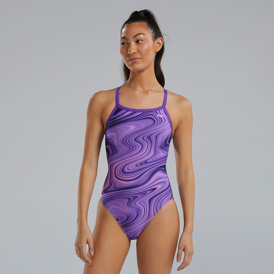 TYR Vitality Purple Durafast Elite® Diamondfit Swimsuit