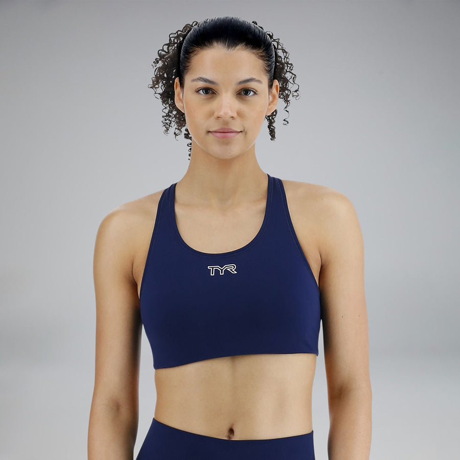 TYR Joule Elite™ Women's Classic Sports Bra - Solid Navy – TYR