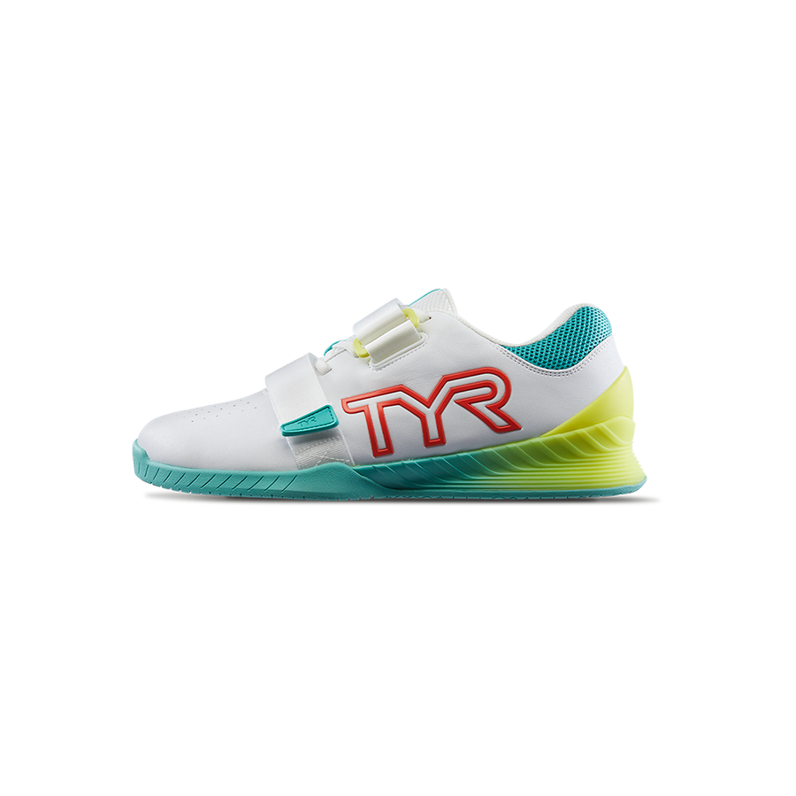 TYR L-1 Lifting Shoe White/Turq