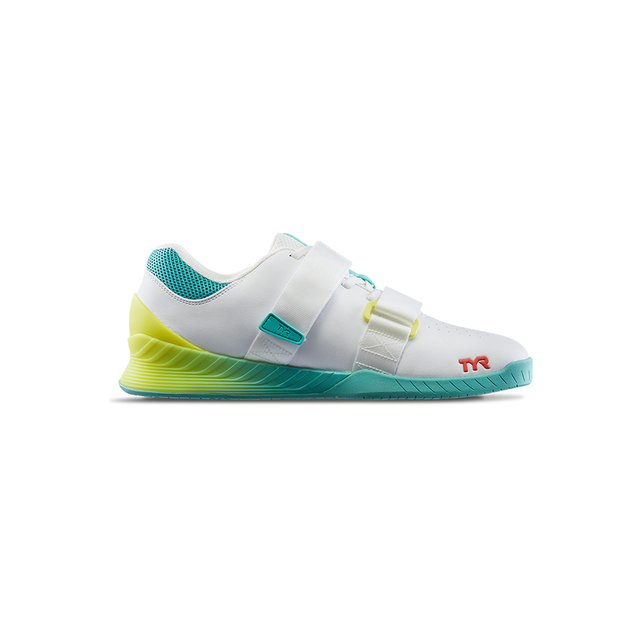 TYR L-1 Lifting Shoe White/Turq