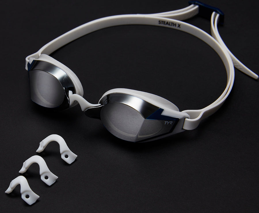 TYR Stealth-X Mirrored Performance Goggles - Silver/Purple