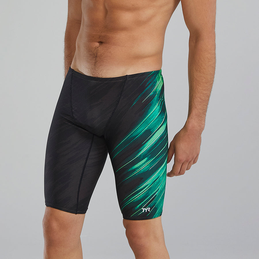 TYR Cycloid Green Durafast Elite® Men's Jammer Swimsuit