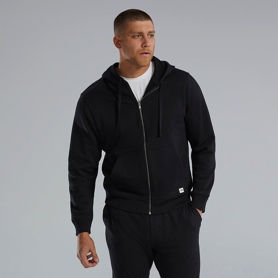 TYR UltraSoft Men's Heavyweight Terry Full-Zip Hoodie - Solid