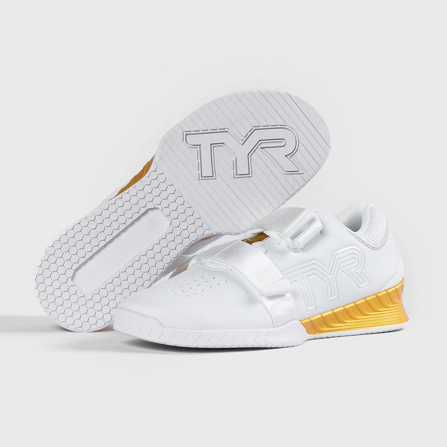 TYR L-1 Lifting Shoe White/Gold