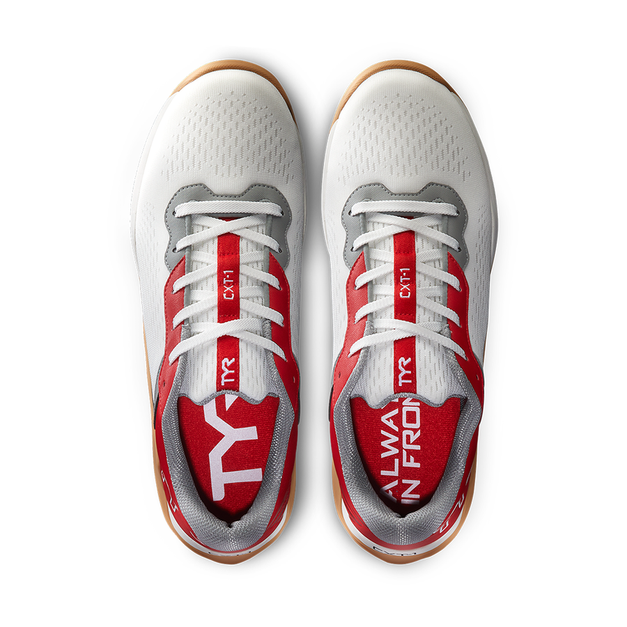 TYR CXT-1 Trainer White/Red - CLEARANCE