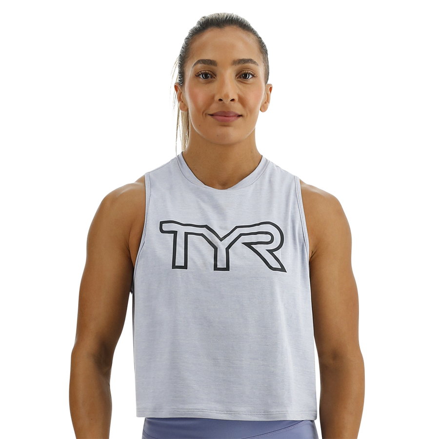 TYR ClimaDry™ Women's Cropped Tech Tank - Solid / Heather