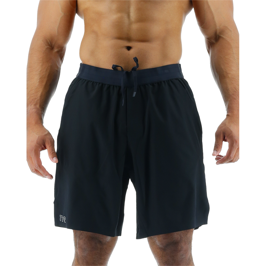 TYR Hydrosphere™ Men's Lined 7" Unbroken Shorts - Solid Black