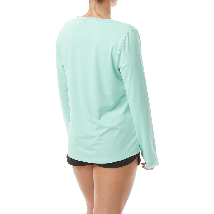 TYR Women's SUNDEFENSE™ Mint Long Sleeve Shirt