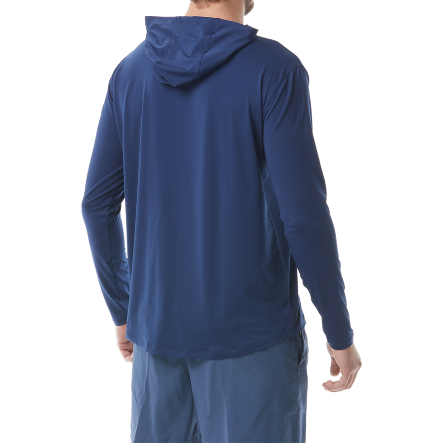 TYR Men's Hooded SUNDEFENSE™Long Sleeve Shirt