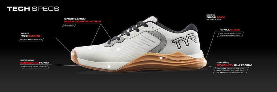 TYR CXT-1 Trainer - White / Black