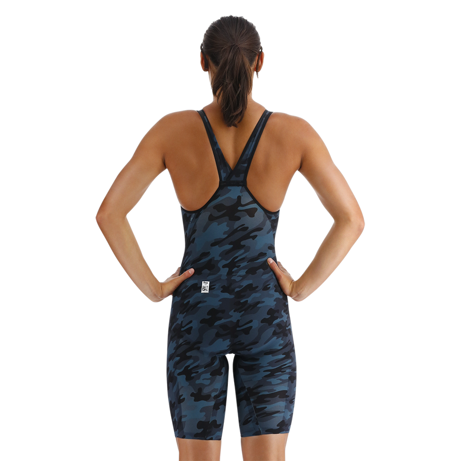 TYR Women’s Venzo™ Camo Deep Teal Closed Back Swimsuit