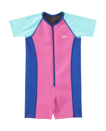 Girl's Solid Thermal Suit Pink Mint