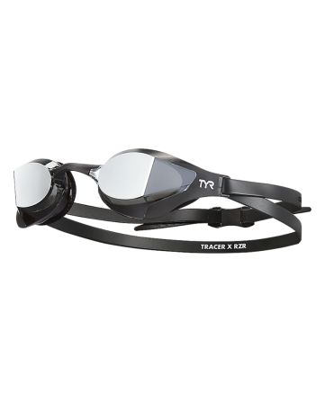 TYR Tracer-X RZR Racing Mirrored Adult Goggles - Silver