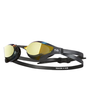 TYR Tracer-X RZR Racing Mirrored Adult Goggles - Gold