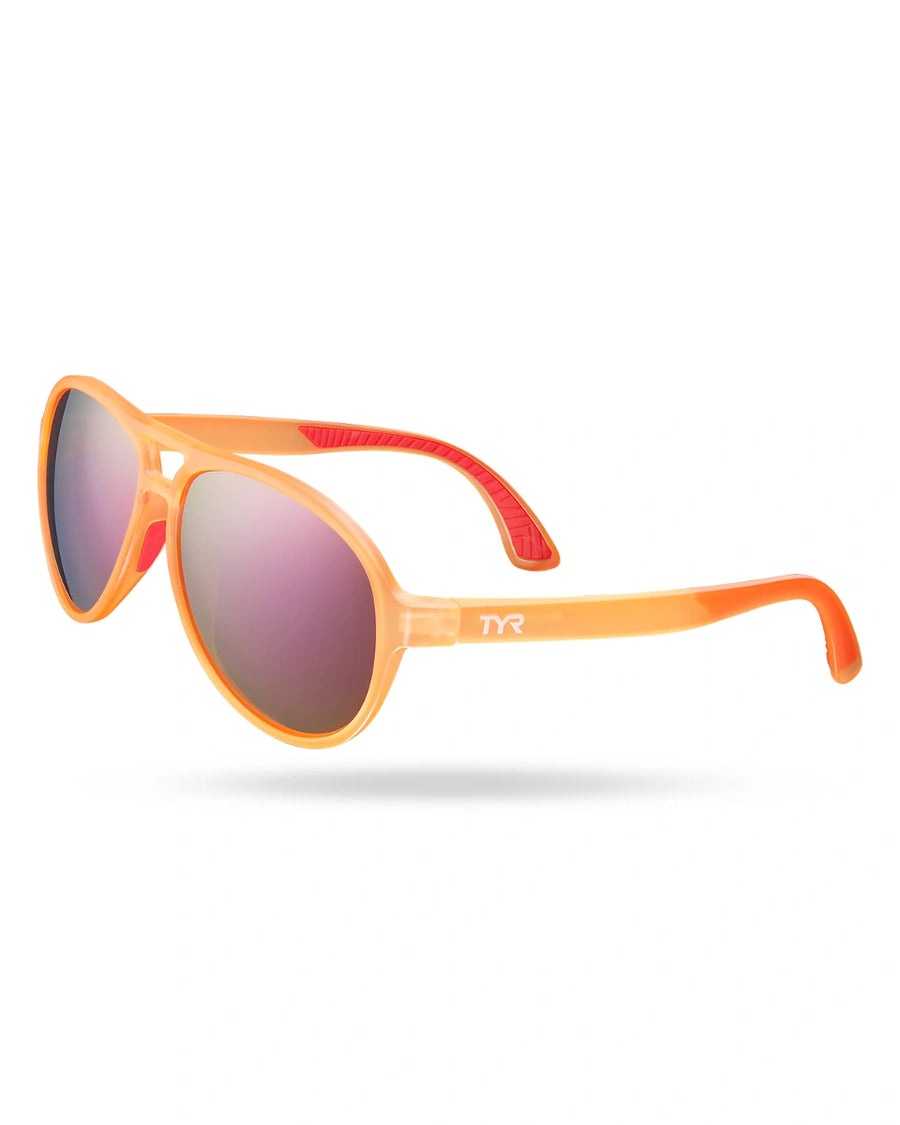 TYR Goldenwest Aviator HTS Polarized Sunglasses - Pink/Orange