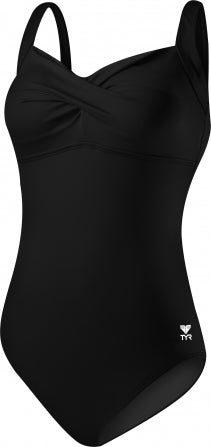 Women’s Solid Twisted Bra Controlfit Swimsuit