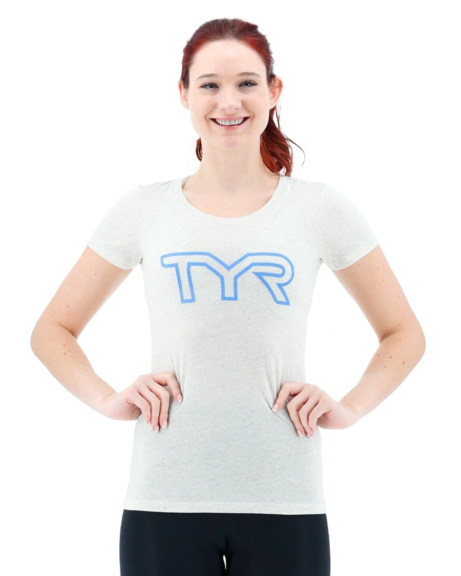 TYR Women's Big Outline Logo Tee