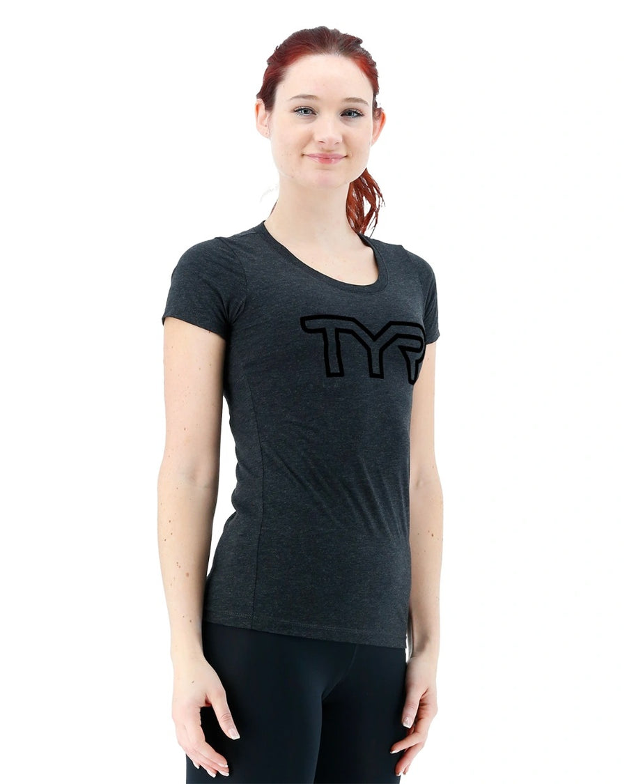 TYR Women's Big Outline Logo Tee