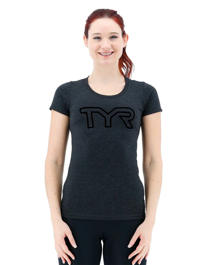 TYR Women's Big Outline Logo Tee