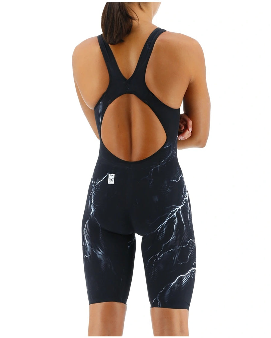 TYR Venzo™ Oblivion Black Open Back Swimsuit
